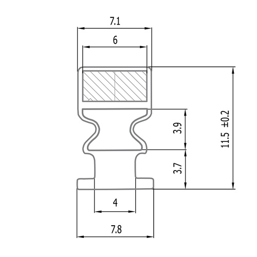 Magnetické tesnenie M4019