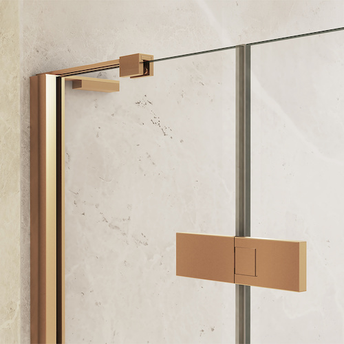 Stenový profil, stabilizačná vzpera a pánt - Brushed Gold